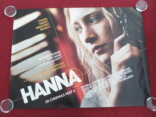 HANNA UK QUAD ROLLED POSTER SAOIRSE RONAN ERIC BANA 2011 - Rendezvous Cinema