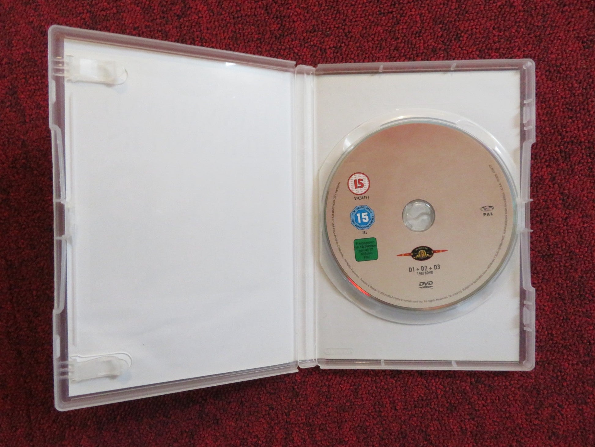 HANNAH AND HER SISTERS (DVD) CARRIE FISHER MICHAEL CAINE 1986 REGION 2 Rendezvous Cinema Movie posters