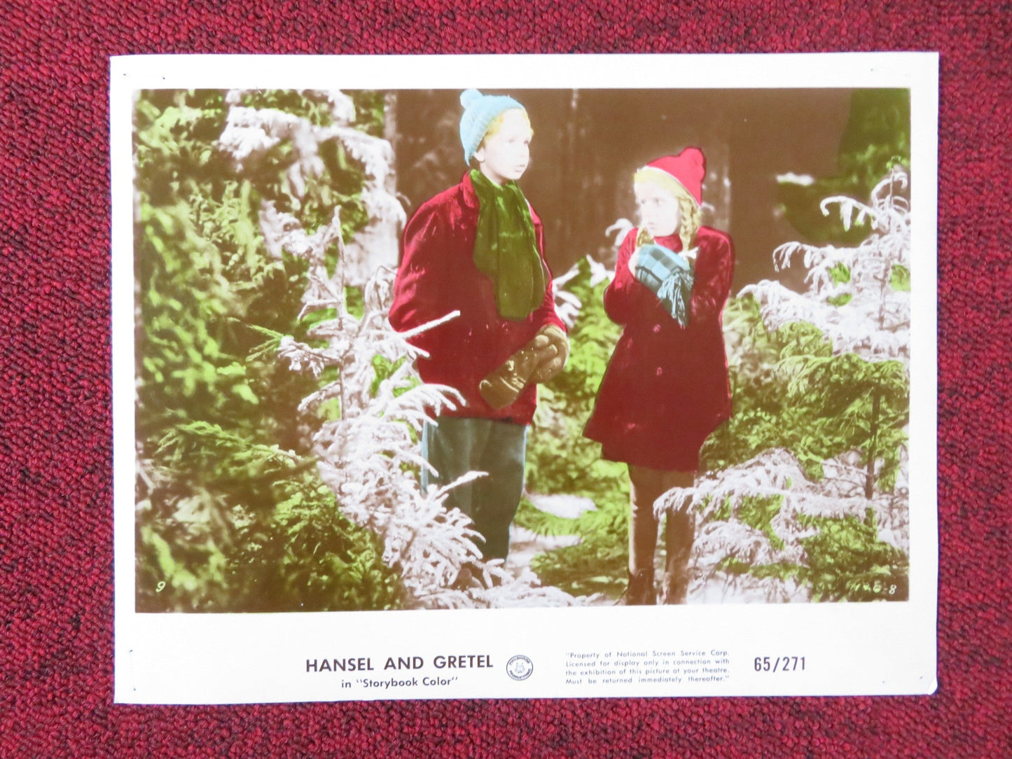 HANSEL AND GRETEL - A LOBBY CARD JURGEN MICKSCH MAREN BIELENBERG 1965 Rendezvous Cinema Movie posters