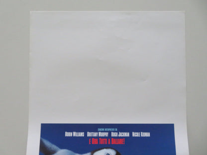 Happy Feet ITALIAN LOCANDINA POSTER Robin Williams Elijah Wood 2006 Movie posters