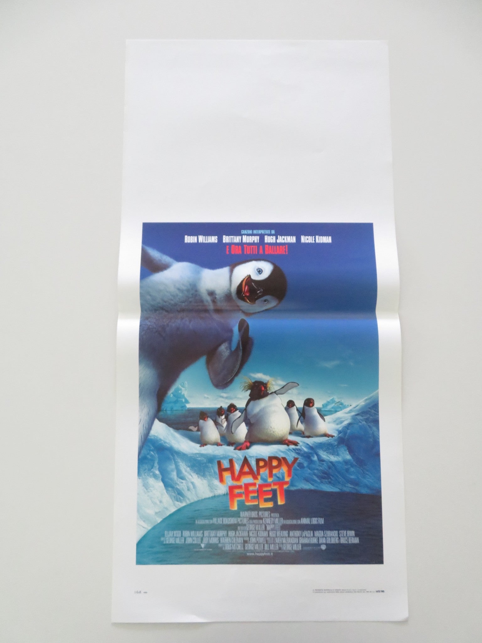 Happy Feet ITALIAN LOCANDINA POSTER Robin Williams Elijah Wood 2006 Movie posters