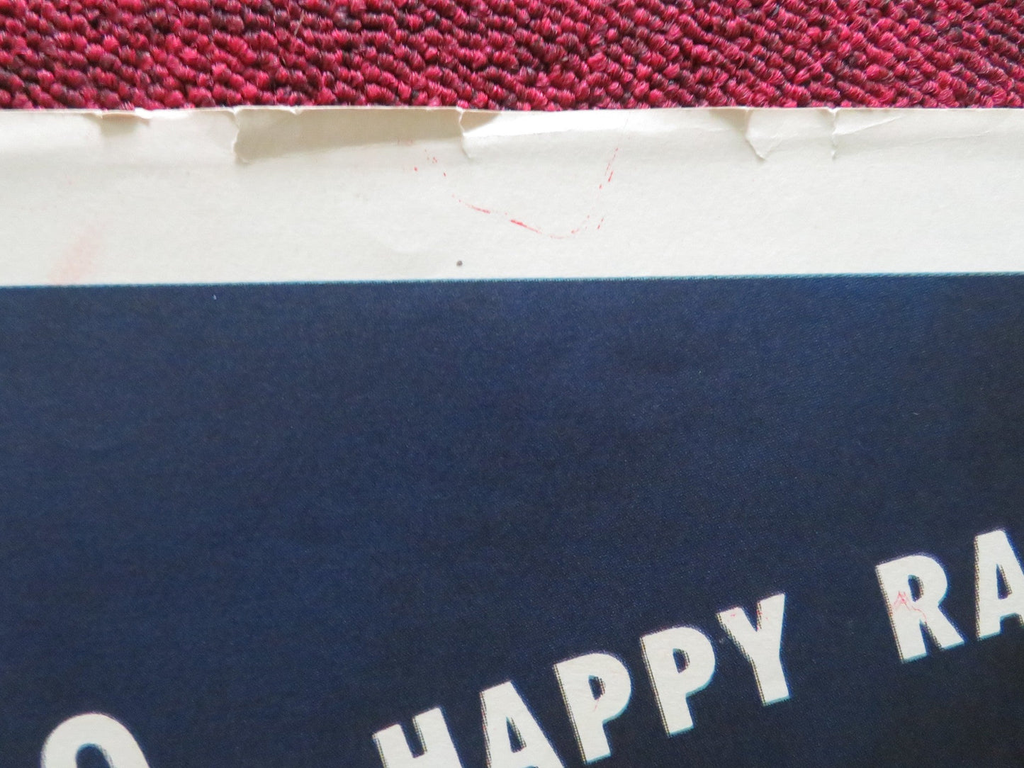 HAPPY GO LOVELY FOLDED US ONE SHEET POSTER DAVID NIVEN VERA - ELLEN 1951 Movie posters