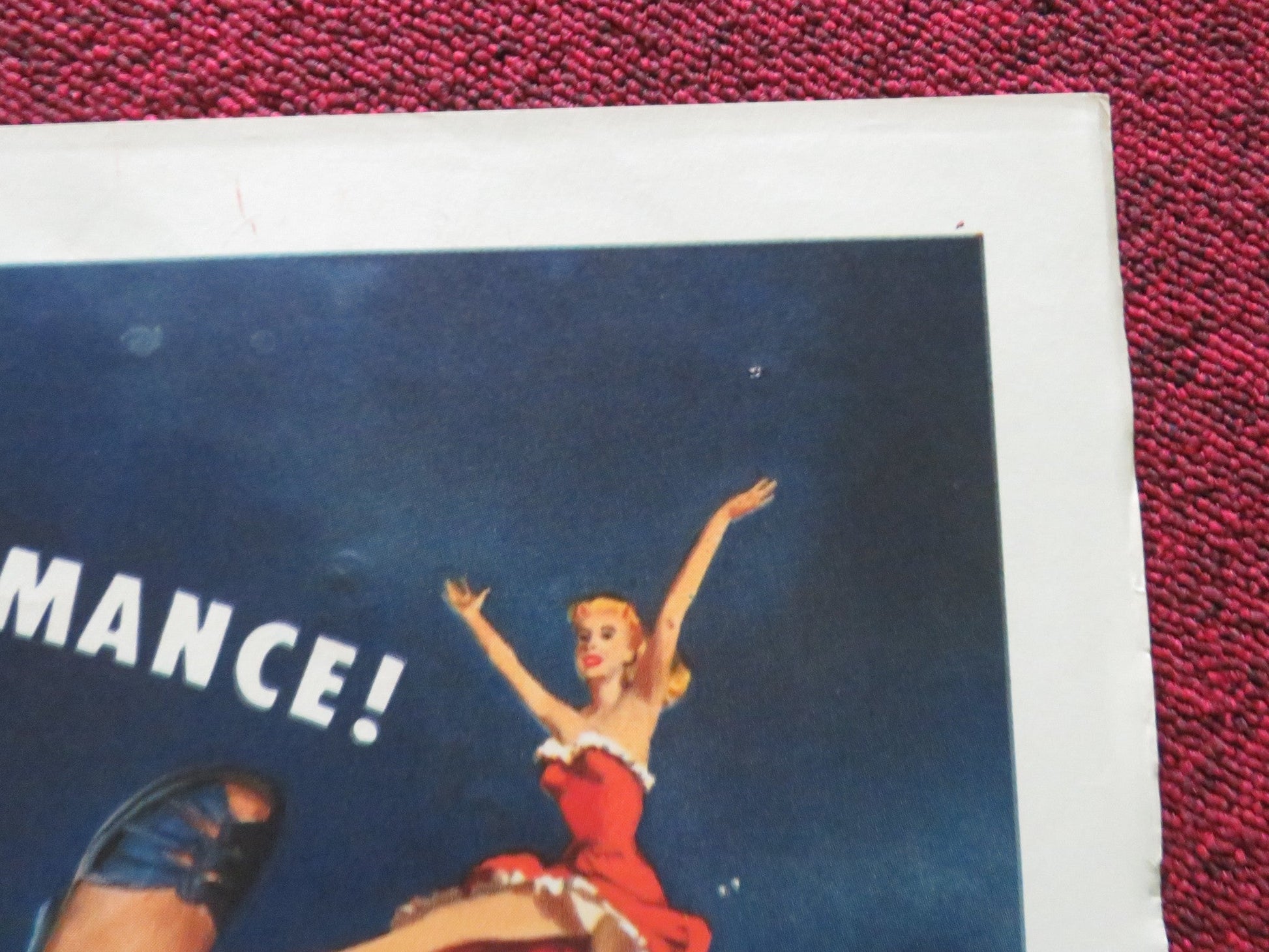 HAPPY GO LOVELY FOLDED US ONE SHEET POSTER DAVID NIVEN VERA - ELLEN 1951 Movie posters