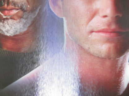 HARD RAIN VHS VIDEO POSTER ROLLED CHRISTIAN SLATER MORGAN FREEMAN 1998 Rendezvous Cinema Movie posters