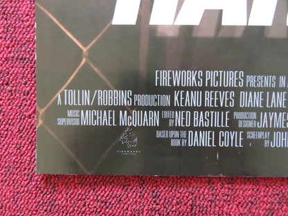 HARDBALL VHS & DVD VIDEO POSTER KEANU REEVES DIANE LANE 2001 Rendezvous Cinema Movie posters