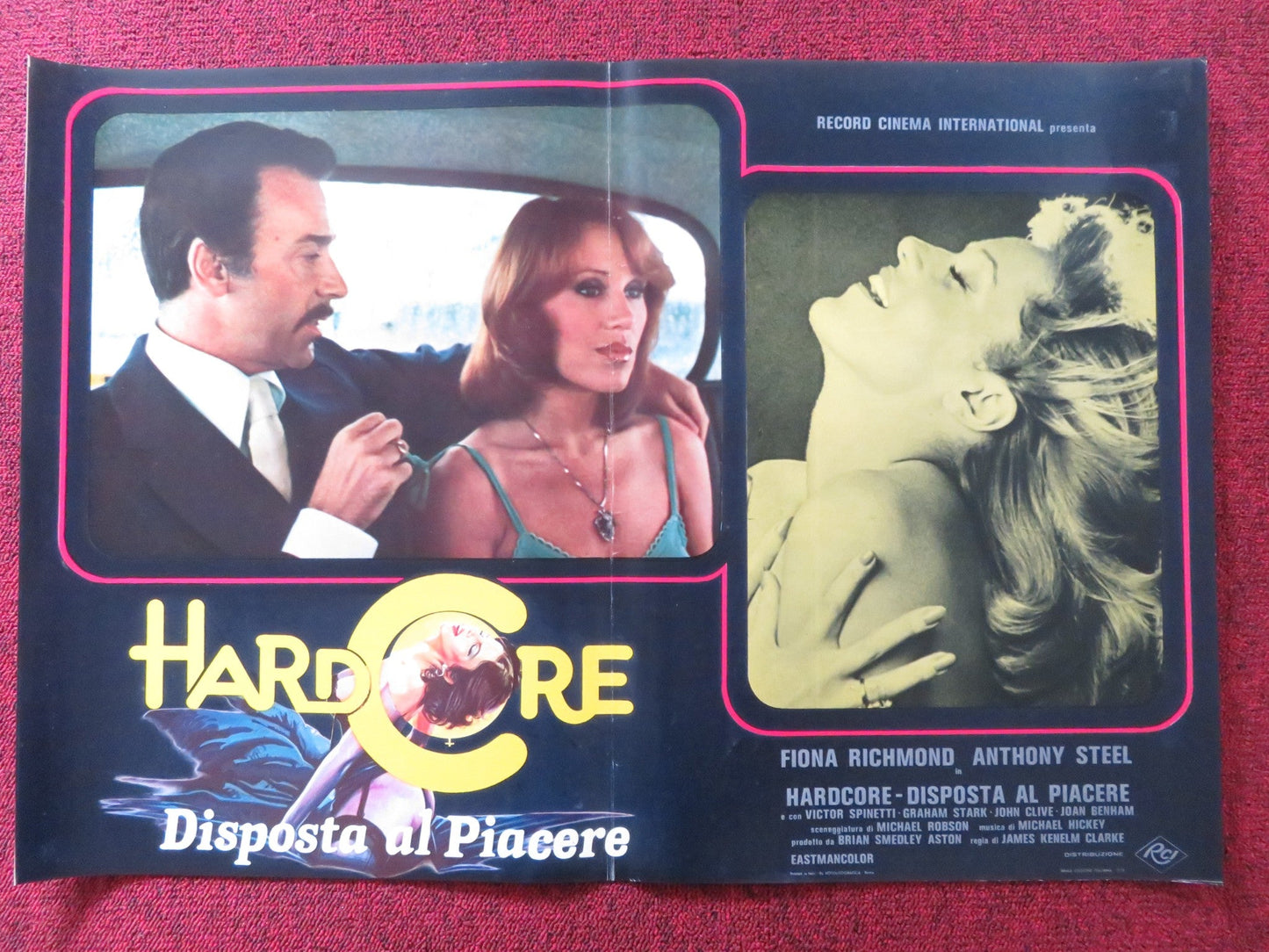 HARDCORE DISPOSTA AL PIACERE / FIONA - A ITALIAN FOTOBUSTA POSTER RICHMOND 1977 Rendezvous Cinema Movie posters