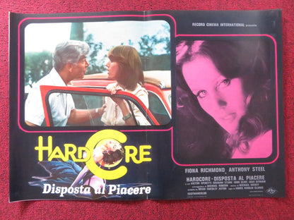 HARDCORE DISPOSTA AL PIACERE / FIONA - B ITALIAN FOTOBUSTA POSTER RICHMOND 1977 Rendezvous Cinema Movie posters