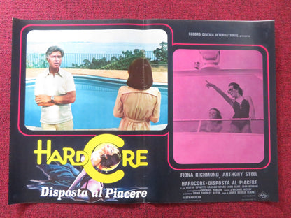 HARDCORE DISPOSTA AL PIACERE / FIONA - C ITALIAN FOTOBUSTA POSTER RICHMOND 1977 Rendezvous Cinema Movie posters