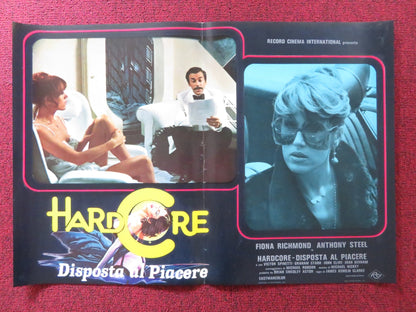 HARDCORE DISPOSTA AL PIACERE / FIONA - E ITALIAN FOTOBUSTA POSTER RICHMOND 1977 Rendezvous Cinema Movie posters