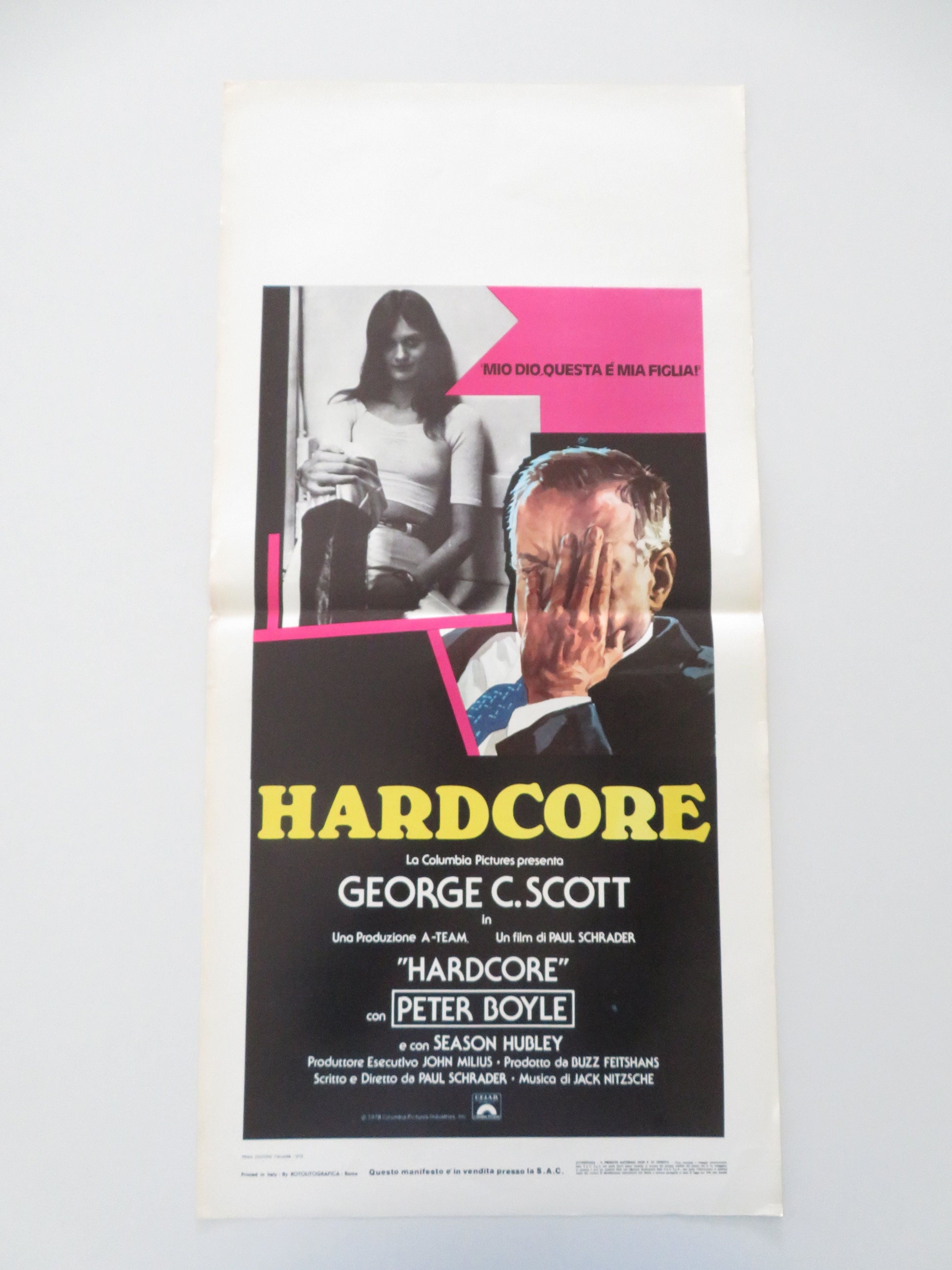 Hardcore Italian Locandina Poster George C. Scott Peter Boyle 1979 Movie posters