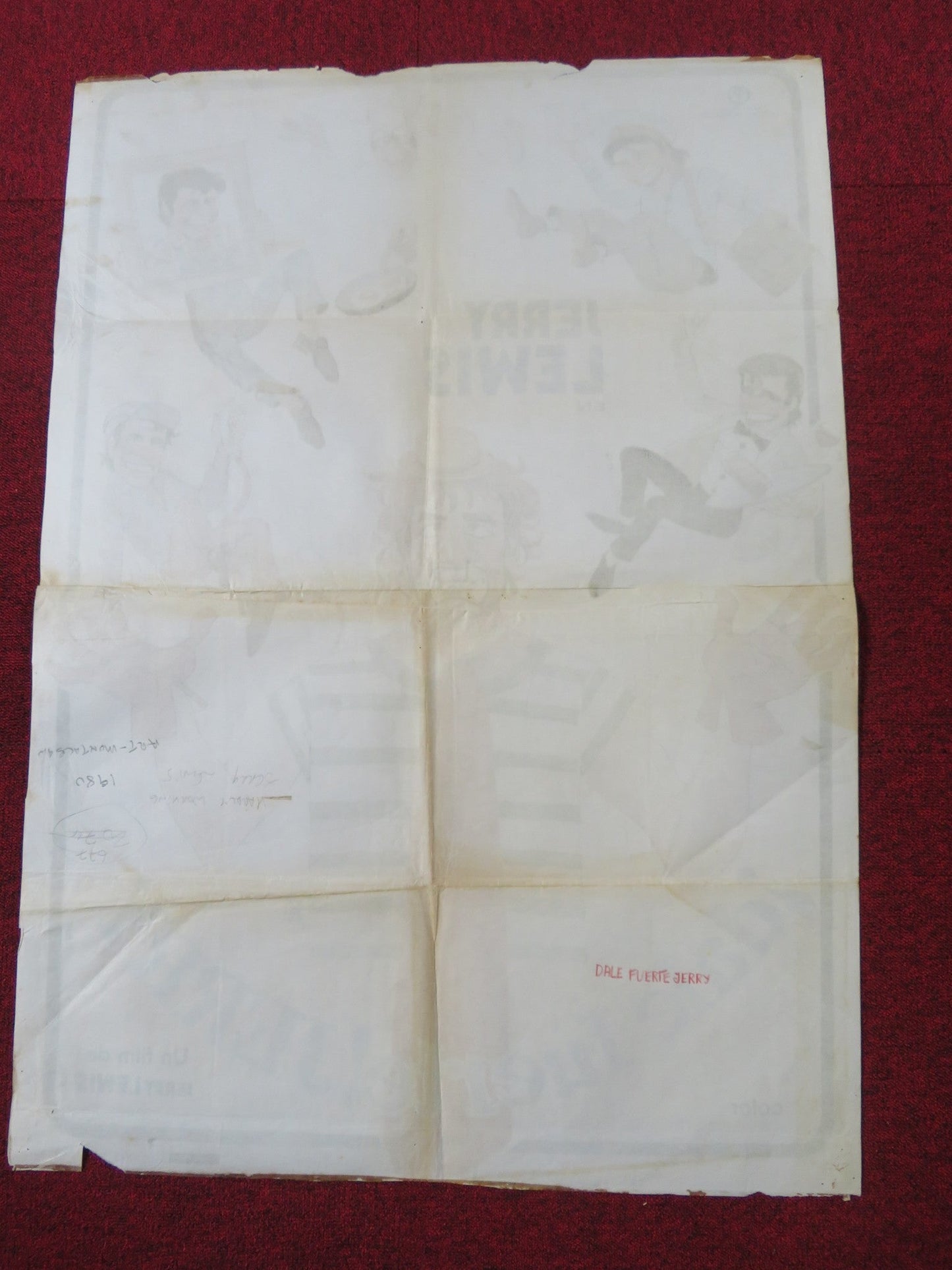 HARDLY WORKING SPANISH POSTER JERRY LEWIS SUSAN OLIVER 1980 Rendezvous Cinema Movie posters