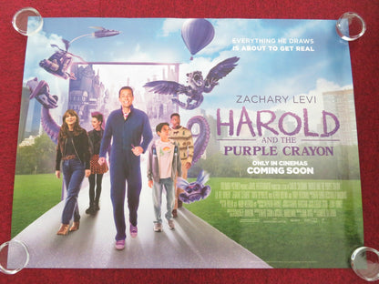 HAROLD AND THE PURPLE CRAYON UK QUAD ROLLED POSTER ZACHARY LEVI DESCHANEL 2024 Movie posters