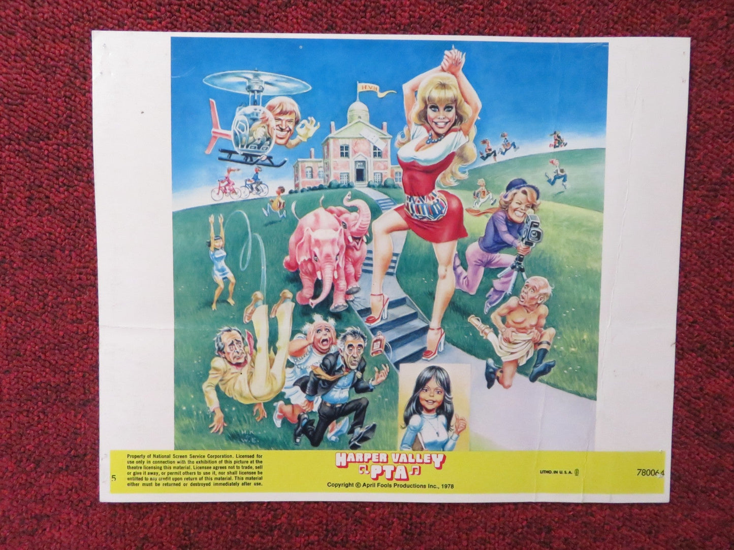 HARPER VALLEY P.T.A - 5 LOBBY CARD BARBARA EDEN RONNY COX 1978 Rendezvous Cinema Movie posters