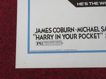 HARRY IN YOUR POCKET FOLDED US ONE SHEET POSTER JAMES COBURN M. SARRAZIN 1973 Rendezvous Cinema Movie posters