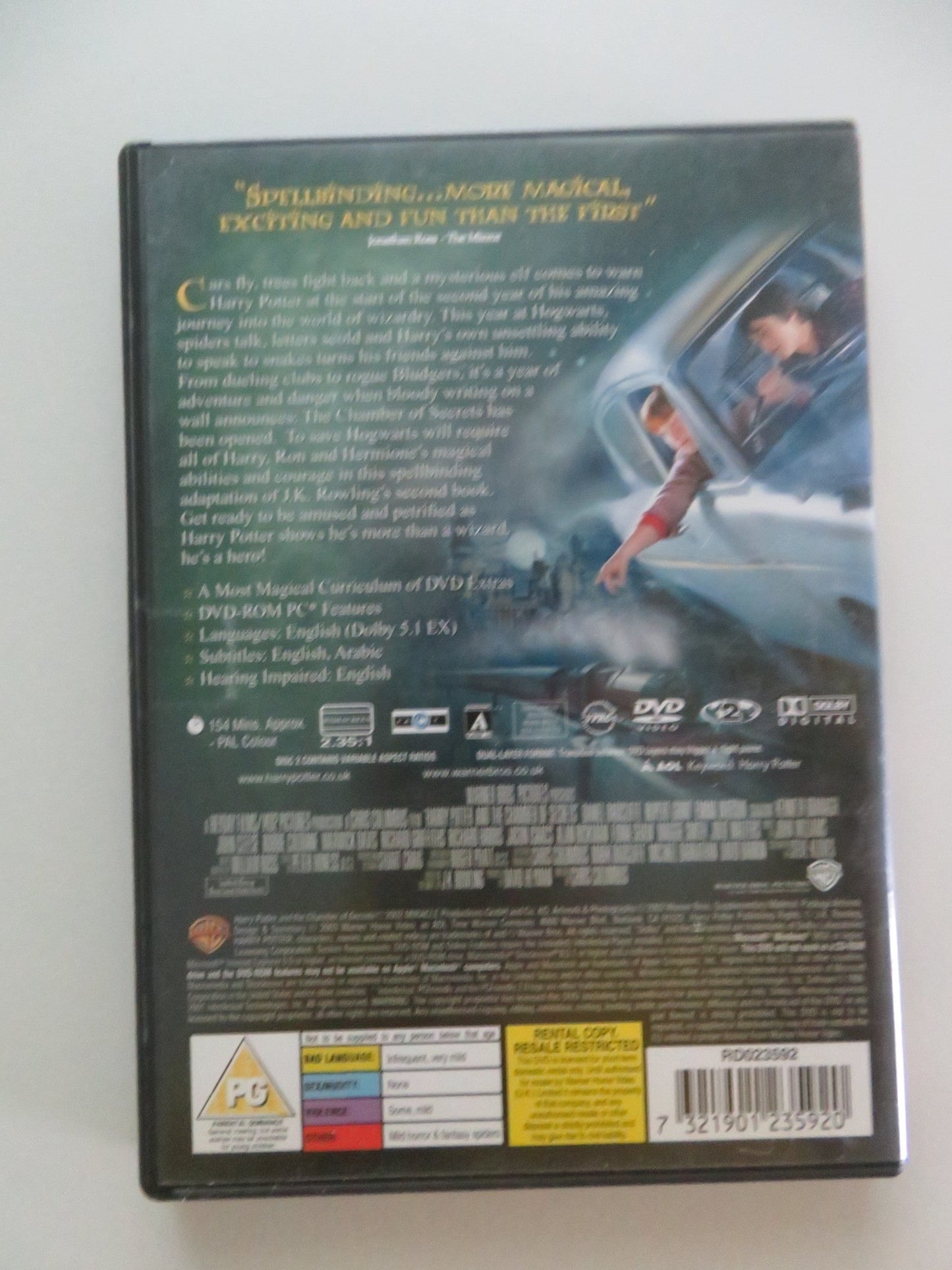 HARRY POTTER AND THE CHAMBER OF SECRETS (DVD) DANIEL RADCLIFFE 2002 REGION 2 Movie posters