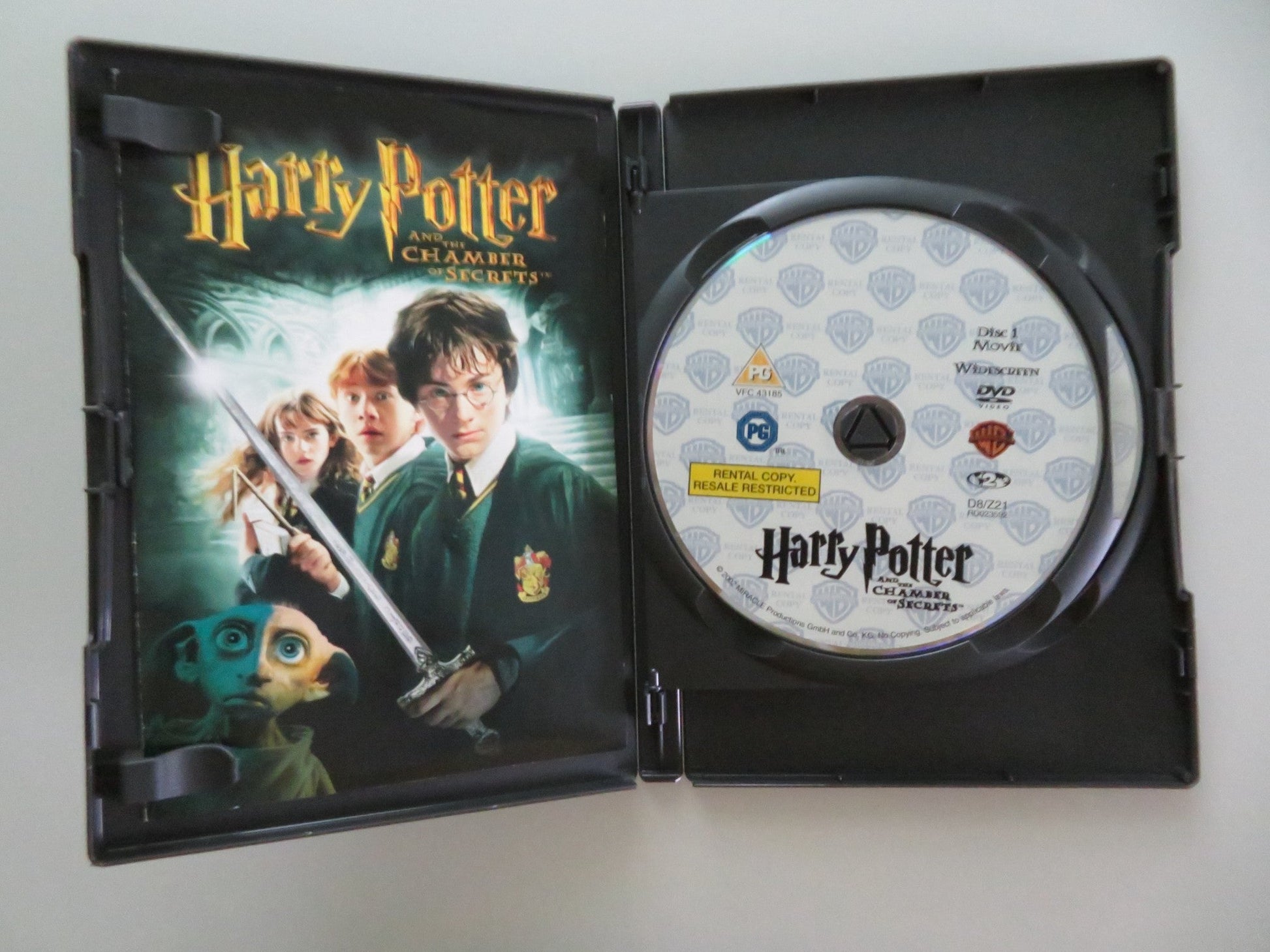 HARRY POTTER AND THE CHAMBER OF SECRETS (DVD) DANIEL RADCLIFFE 2002 REGION 2 Movie posters