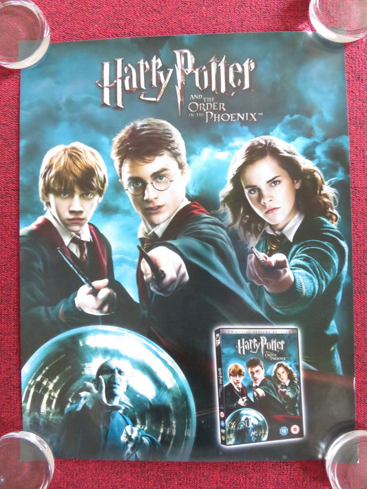 HARRY POTTER AND THE ORDER OF THE PHOENIX VHS VIDEO POSTER DANIEL RADCLIFFE 2007 Rendezvous Cinema Movie posters