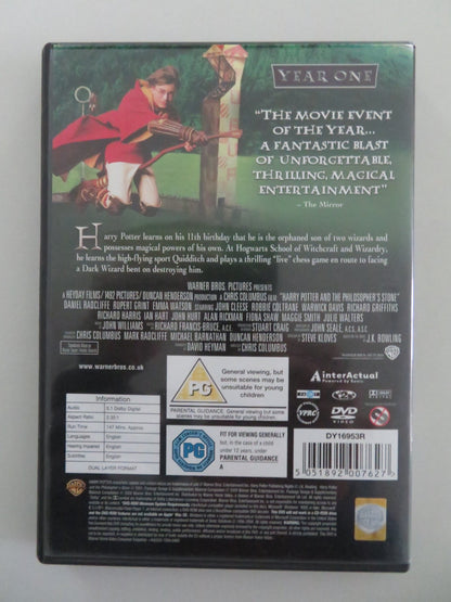 HARRY POTTER AND THE PHILOSOPHER'S STONE (DVD) DANIEL RADCLIFFE 2001 REGION 2 Movie posters
