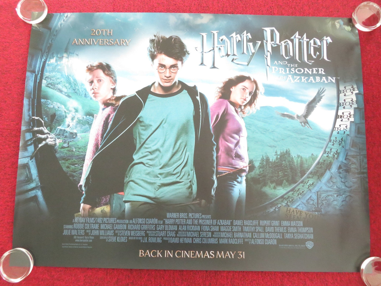 HARRY POTTER AND THE PRISONER OF AZKABAN - 20TH ANN... UK QUAD ROLLED POSTER 2024 Movie posters