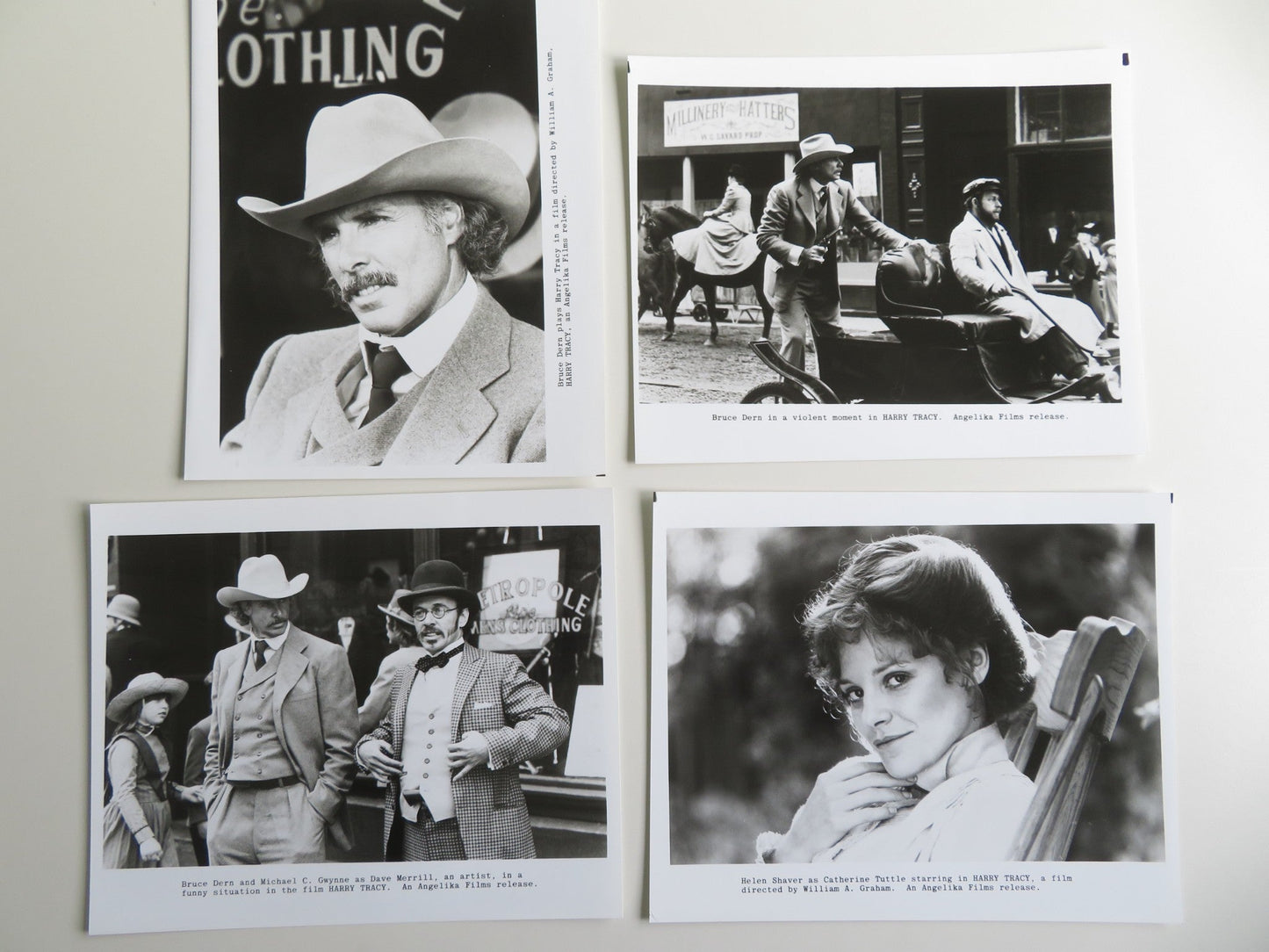 HARRY TRACY: THE LAST OF A WILD BUNCH PRESS KIT 1982 BRUCE DERN HELEN SHAVER Movie posters
