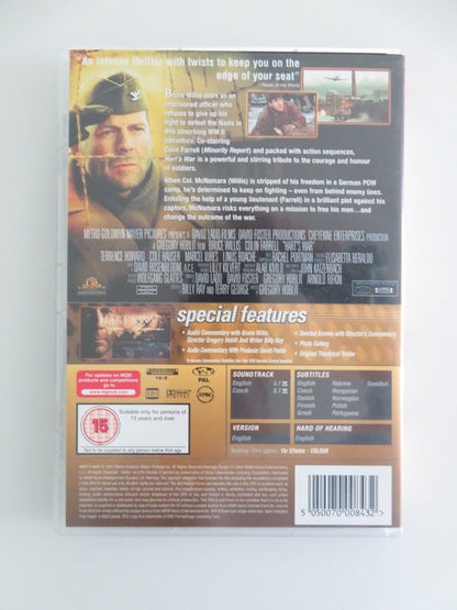 HART'S WAR (DVD) BRUCE WILLIS COLIN FARRELL 2002 REGION 2 Movie posters