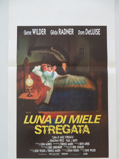 HAUNTED HONEYMOON ITALIAN LOCANDINA POSTER GENE WILDER GILDER RADNER 1986 Movie posters