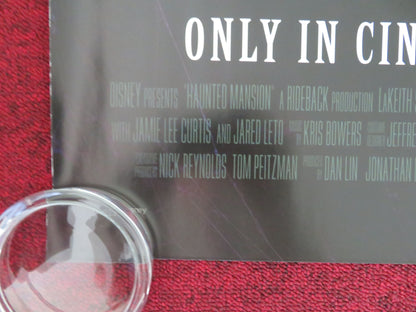 Haunted Mansion UK Quad Rolled Poster Disney Danny DeVito Owen Wilson 2023 Movie posters