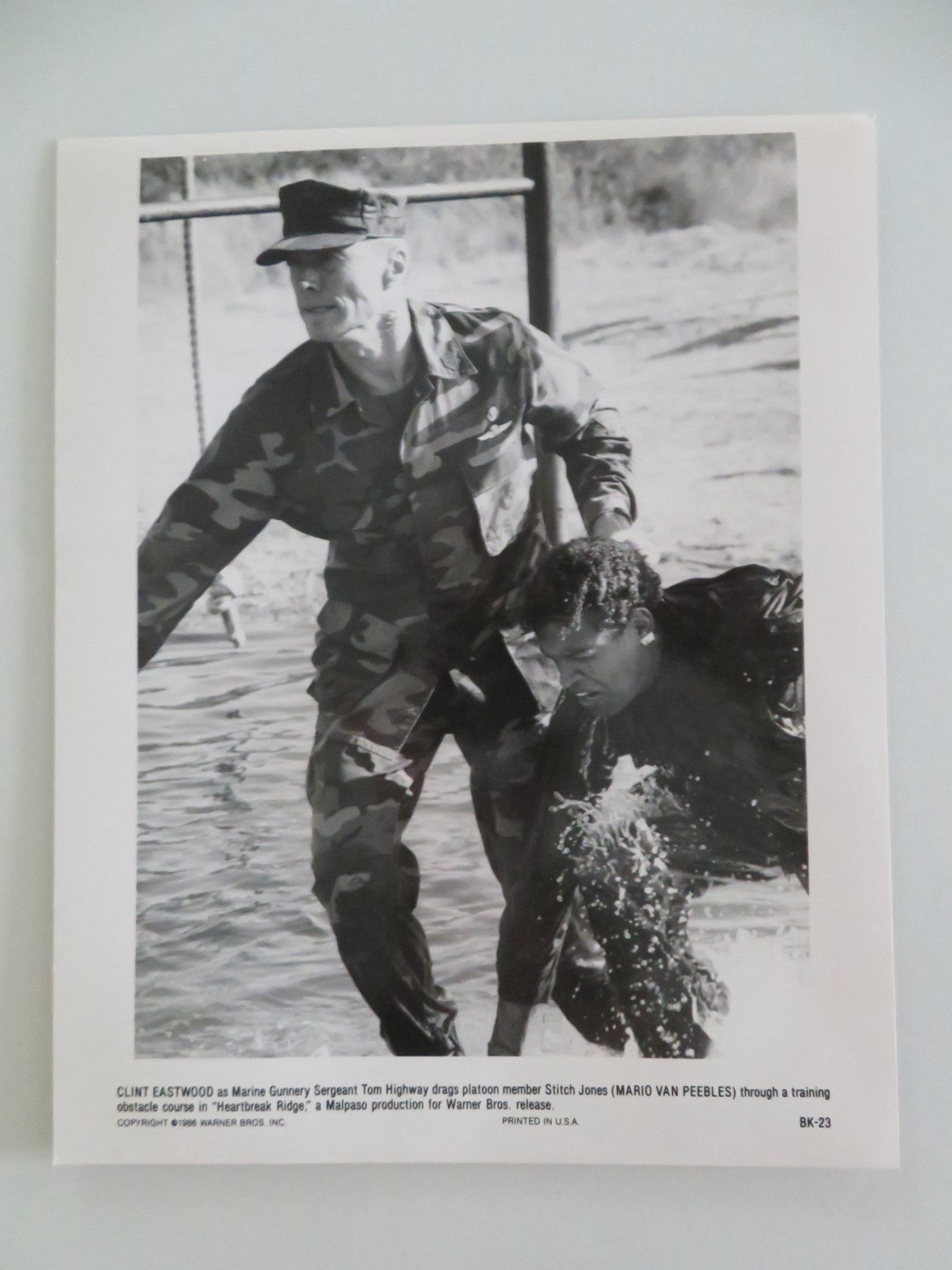 HEARTBREAK RIDGE MOVIE STILL PHOTO LOT OF 8 CLINT EASTWOOD MARSHA MASON 1986 Movie posters
