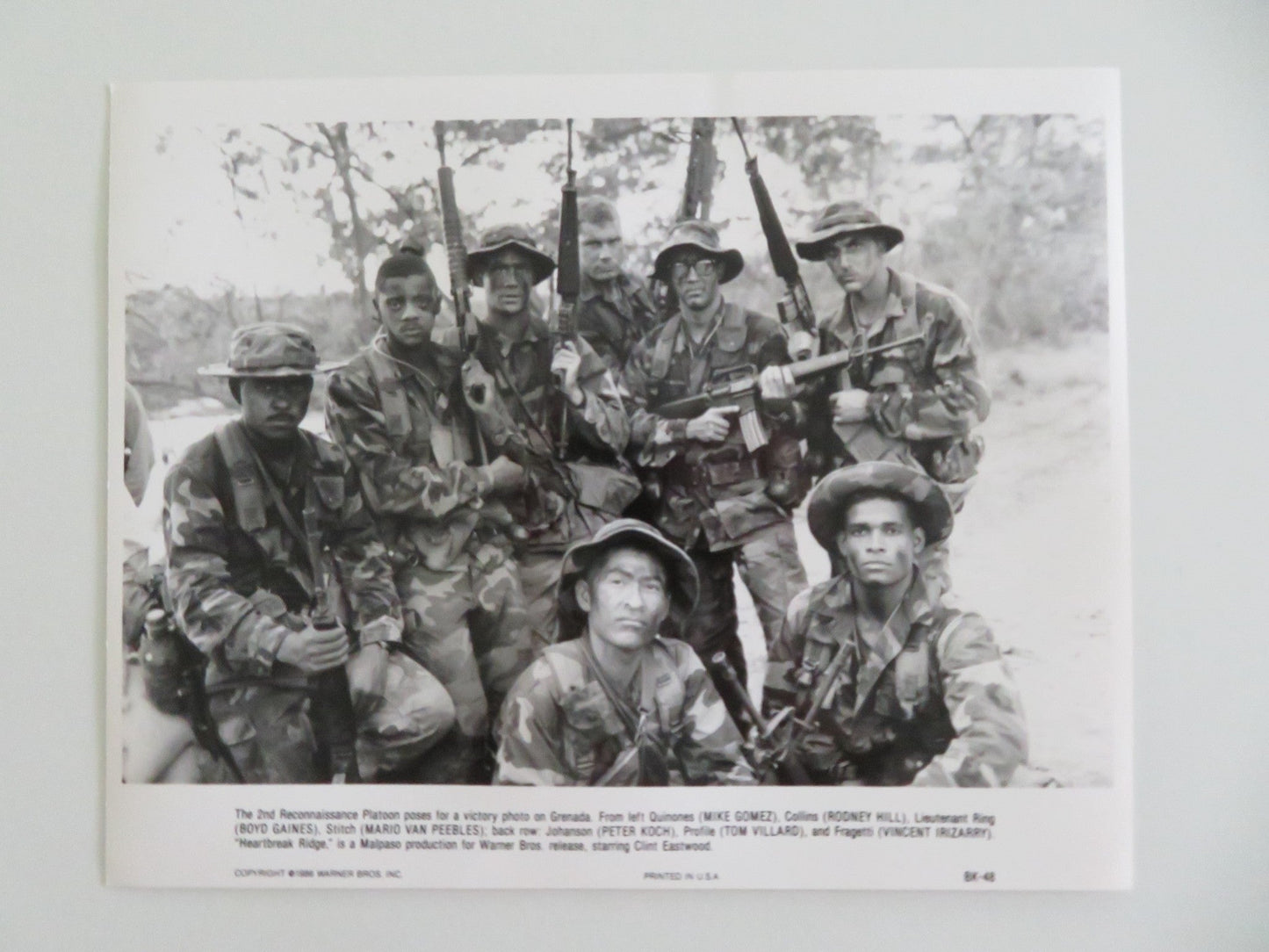 HEARTBREAK RIDGE MOVIE STILL PHOTO LOT OF 8 CLINT EASTWOOD MARSHA MASON 1986 Movie posters
