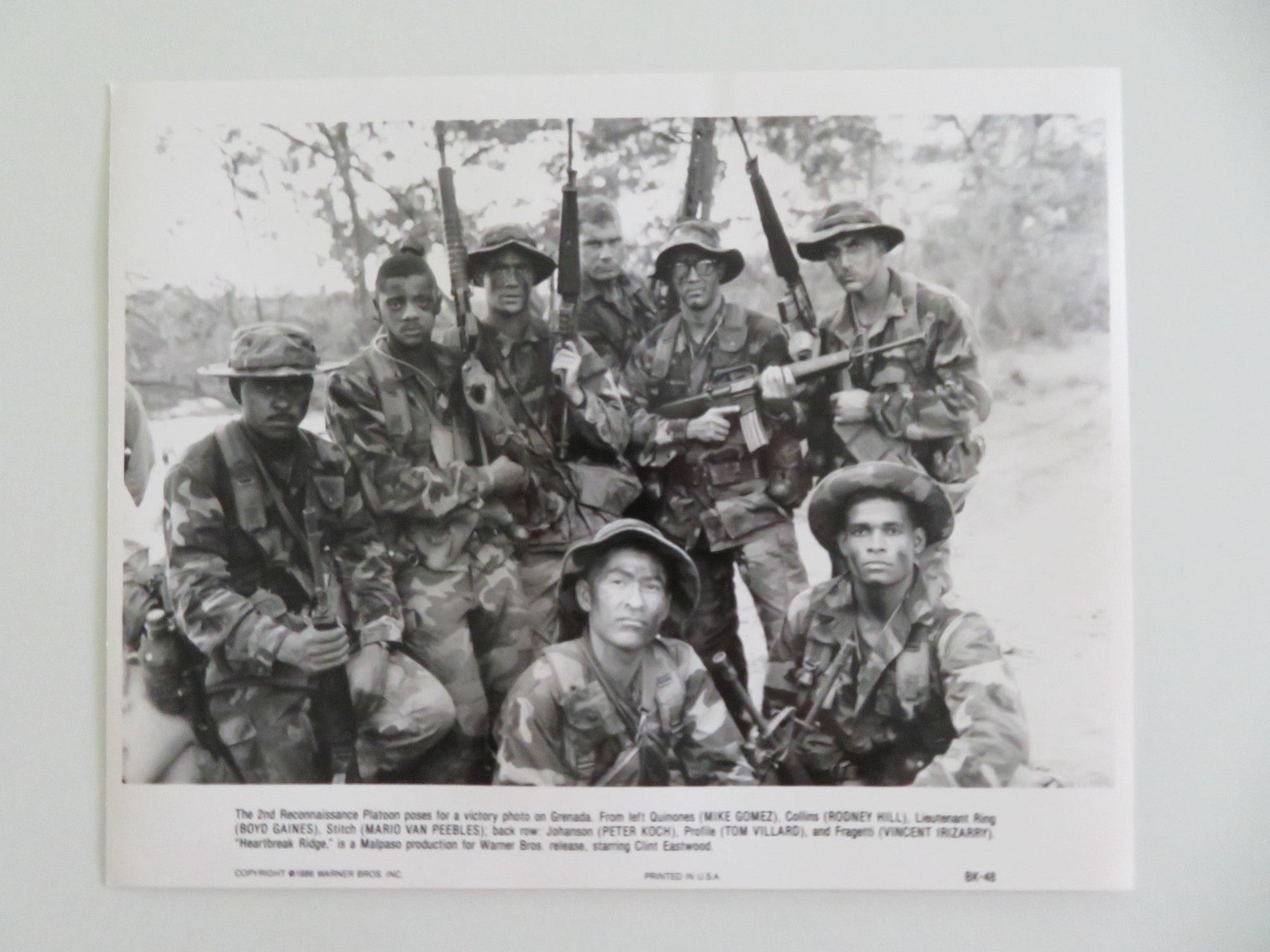 HEARTBREAK RIDGE MOVIE STILL PHOTO LOT OF 8 CLINT EASTWOOD MARSHA MASON 1986 Movie posters