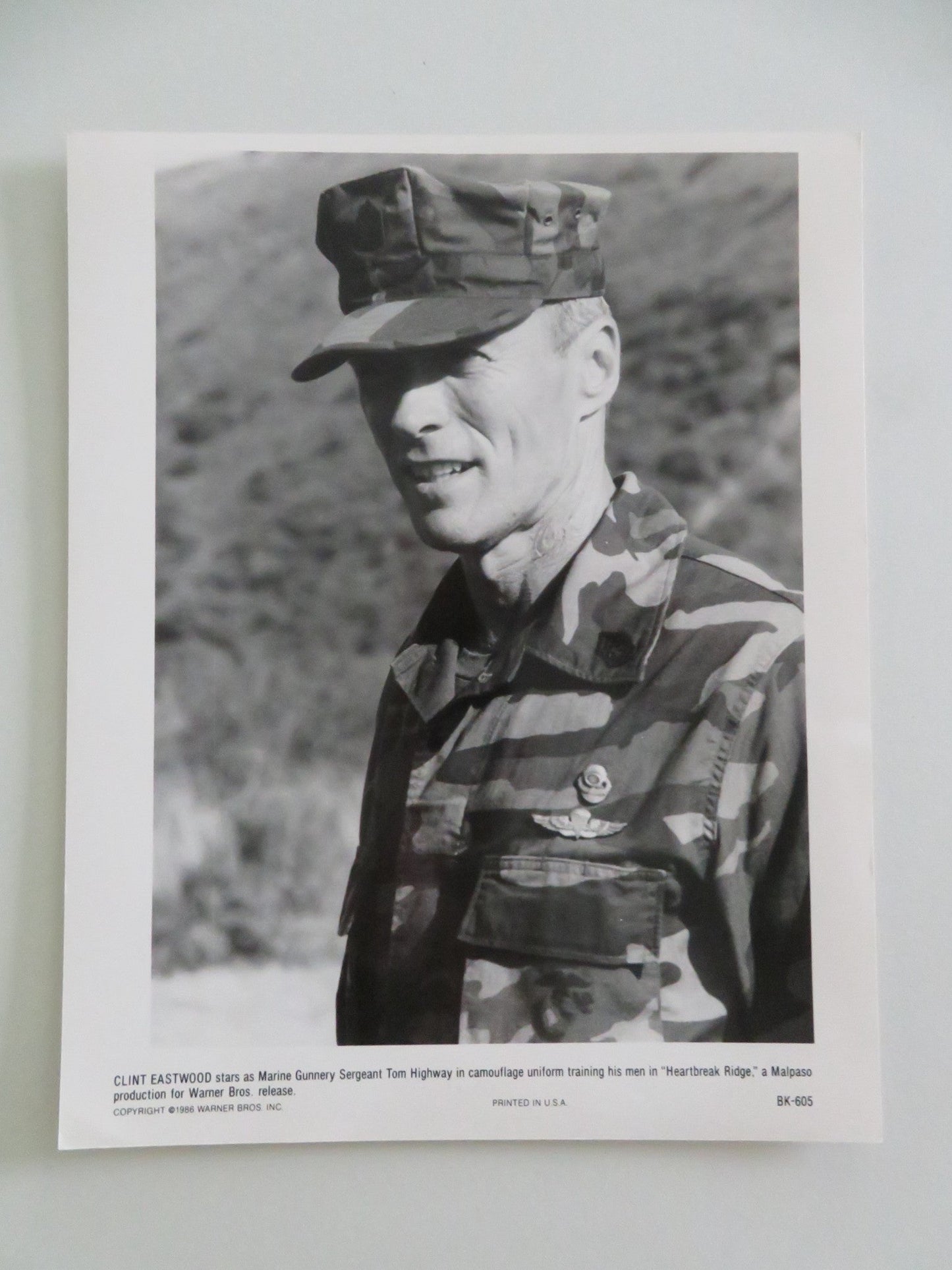 HEARTBREAK RIDGE MOVIE STILL PHOTO LOT OF 8 CLINT EASTWOOD MARSHA MASON 1986 Movie posters