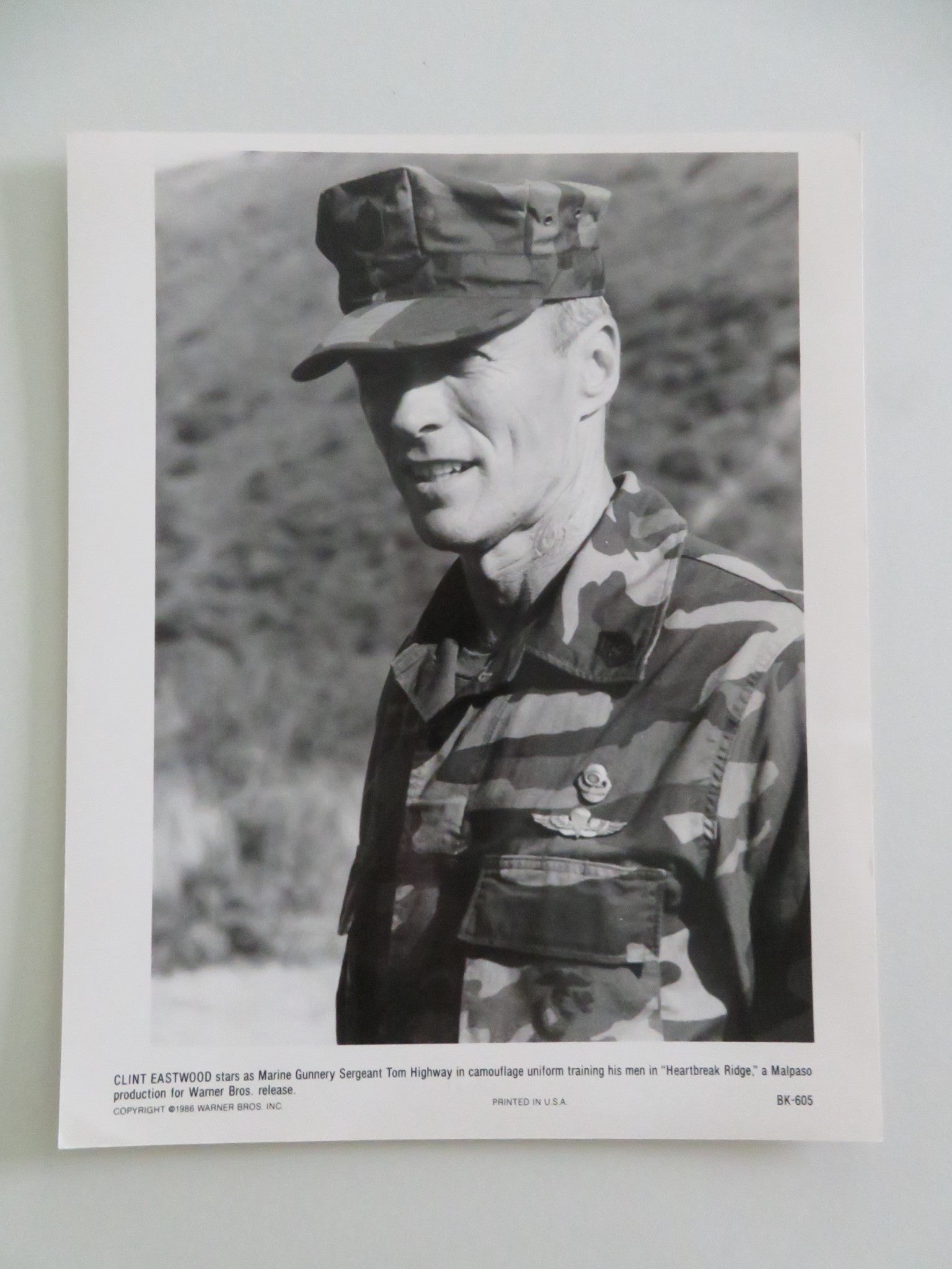 HEARTBREAK RIDGE MOVIE STILL PHOTO LOT OF 8 CLINT EASTWOOD MARSHA MASON 1986 Movie posters