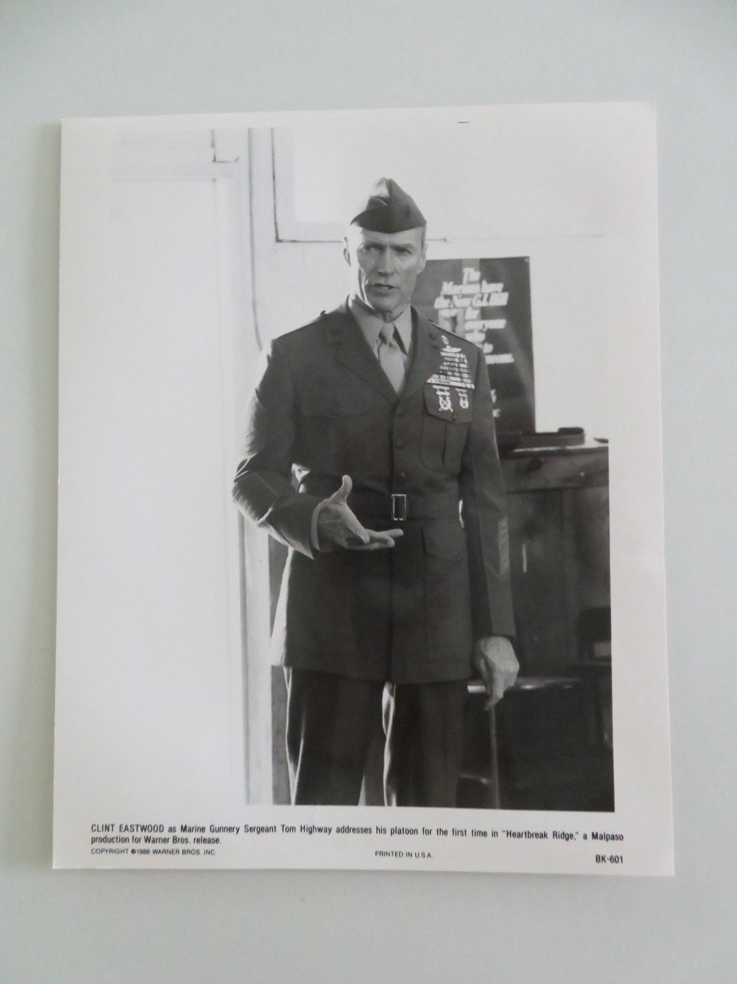 HEARTBREAK RIDGE MOVIE STILL PHOTO LOT OF 8 CLINT EASTWOOD MARSHA MASON 1986 Movie posters