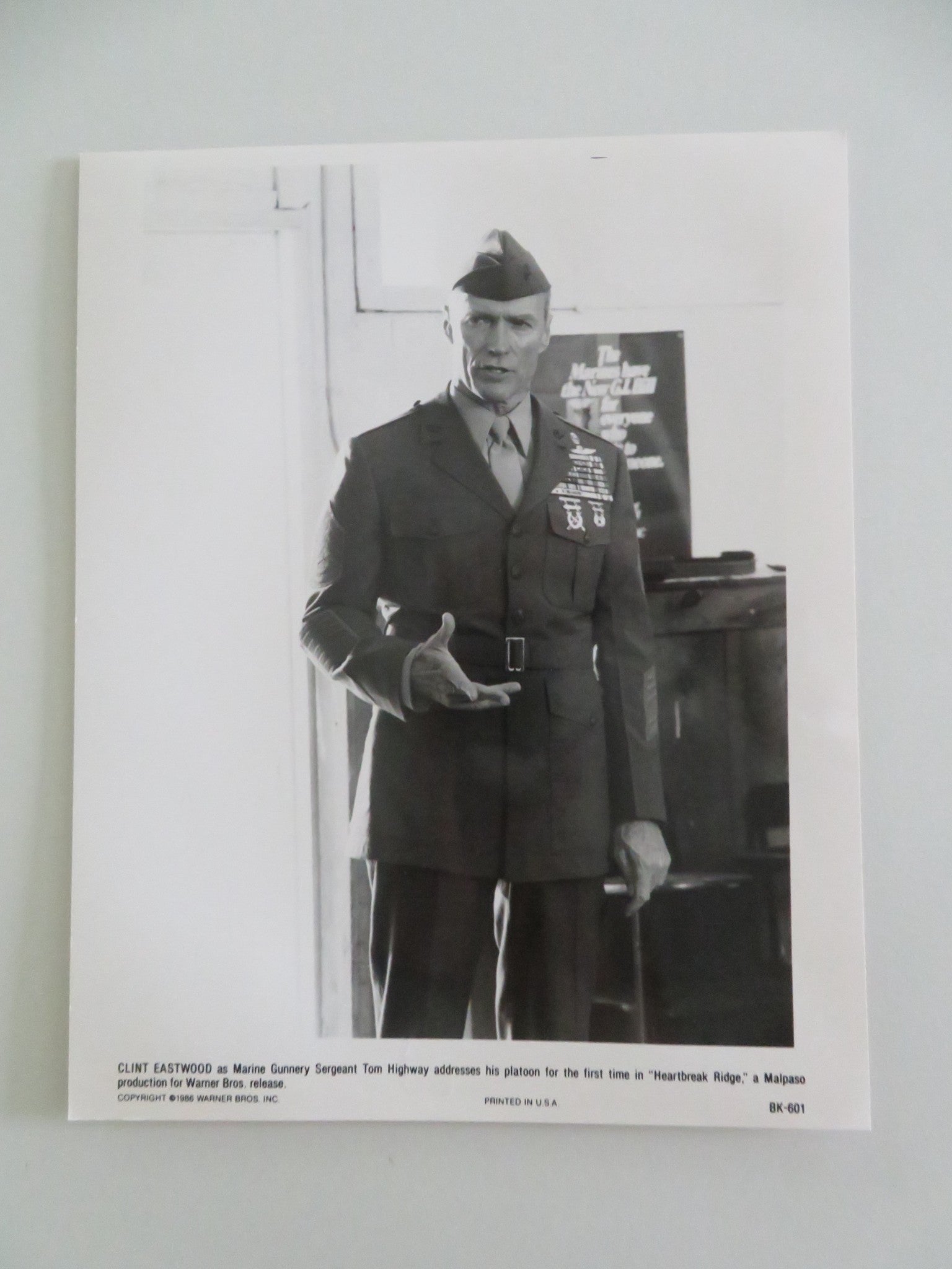 HEARTBREAK RIDGE MOVIE STILL PHOTO LOT OF 8 CLINT EASTWOOD MARSHA MASON 1986 Movie posters
