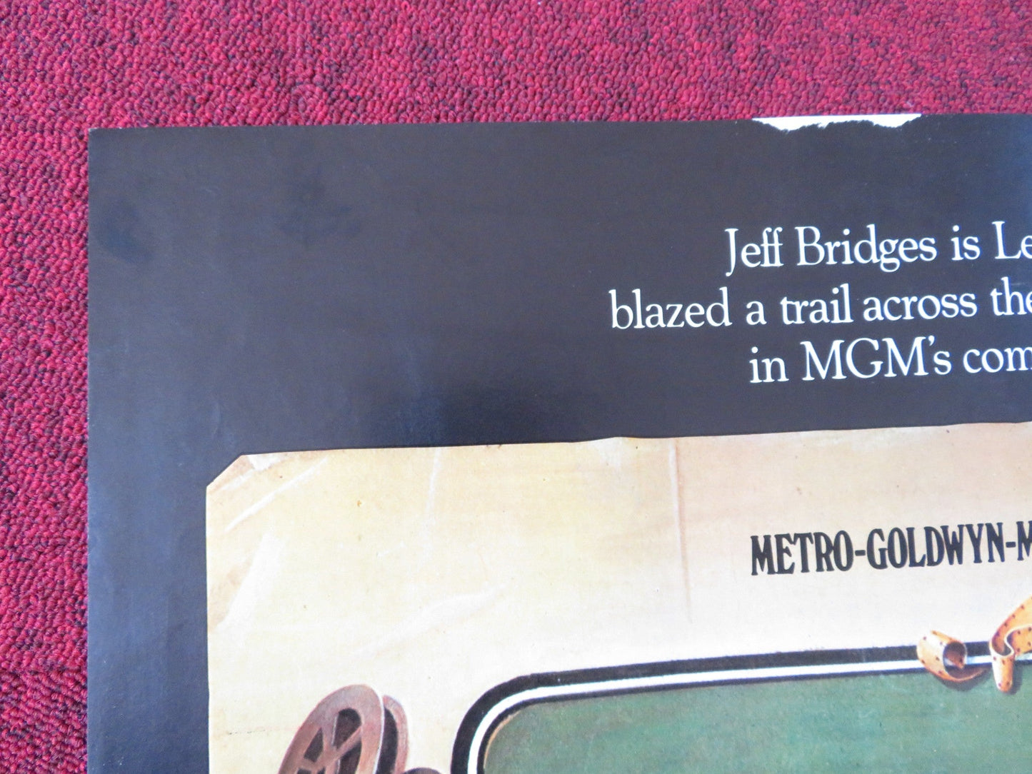 HEARTS OF THE WEST FOLDED US ONE SHEET POSTER JEFF BRIDGES ANDY GRIFFITH 1975 Rendezvous Cinema Movie posters