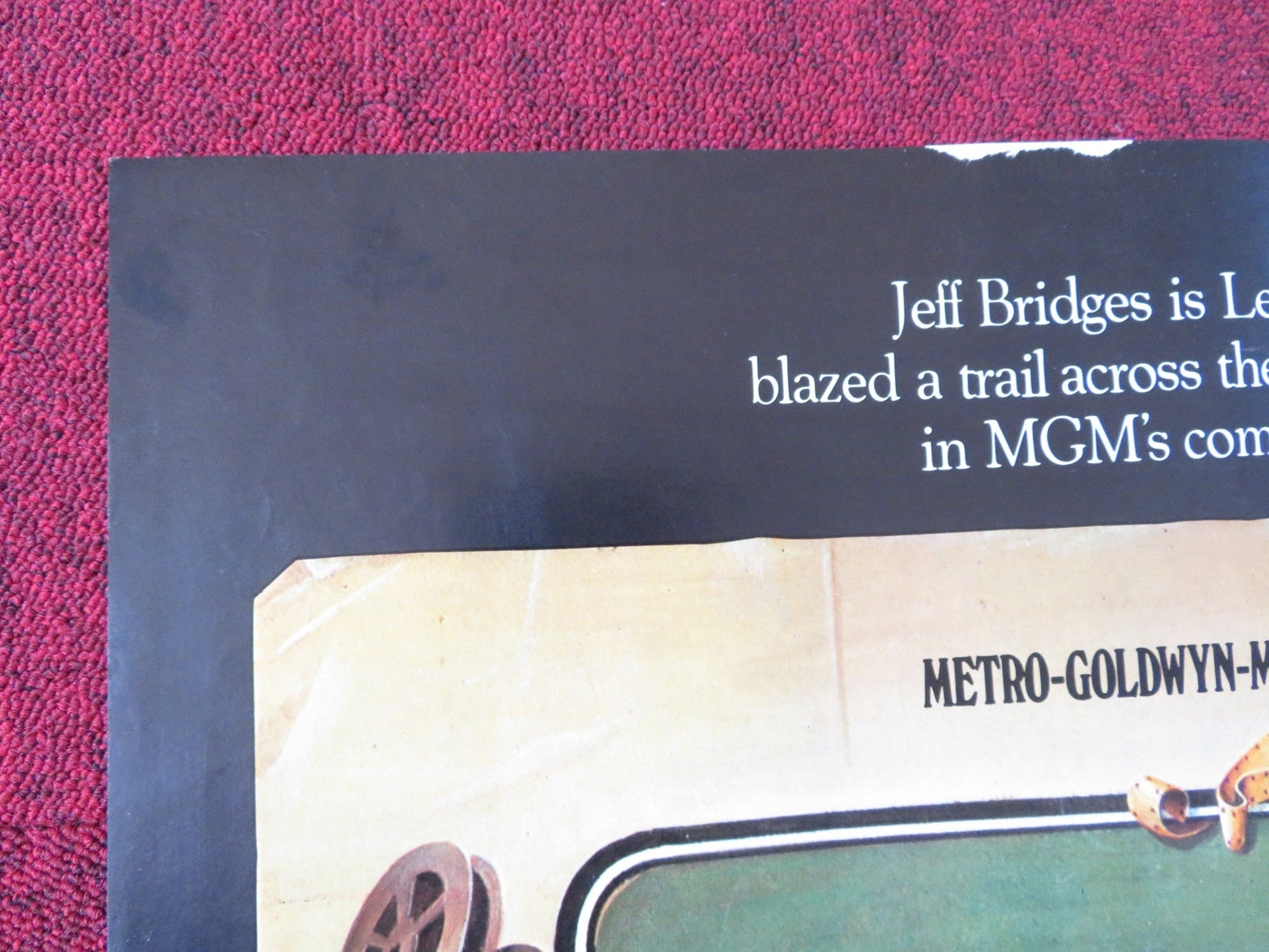 HEARTS OF THE WEST FOLDED US ONE SHEET POSTER JEFF BRIDGES ANDY GRIFFITH 1975 Rendezvous Cinema Movie posters