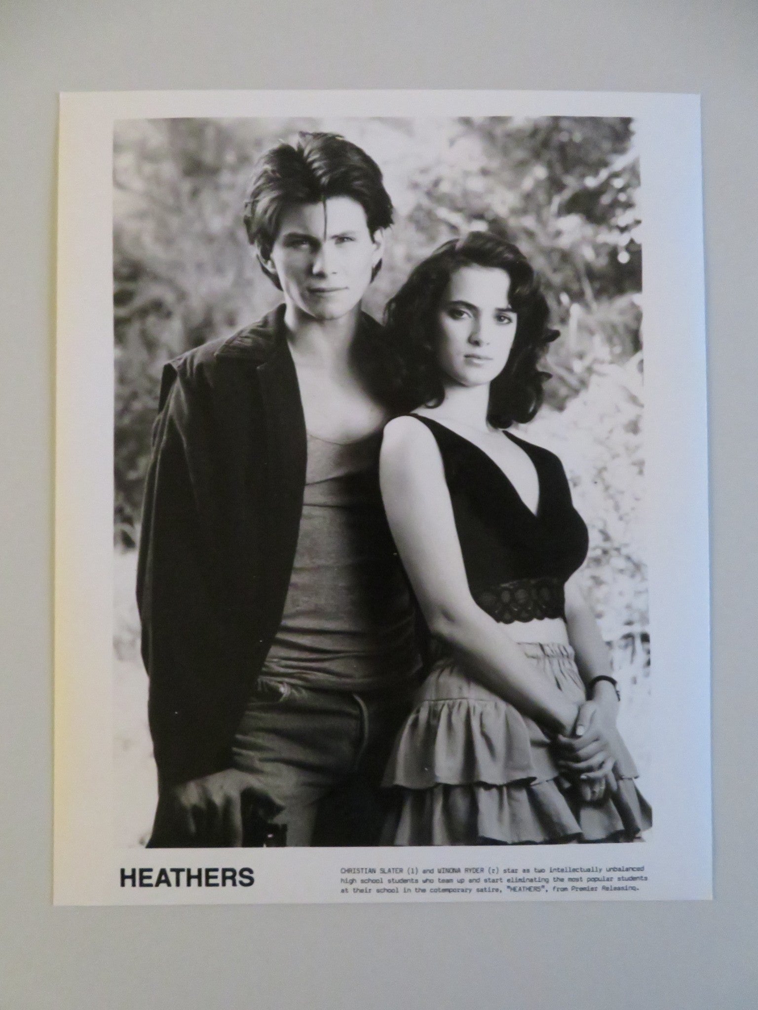 HEATHERS MOVIE STILL PHOTO LOT OF 7 WINONA RYDER CHRISTIAN SLATER 1989 - Rendezvous Cinema