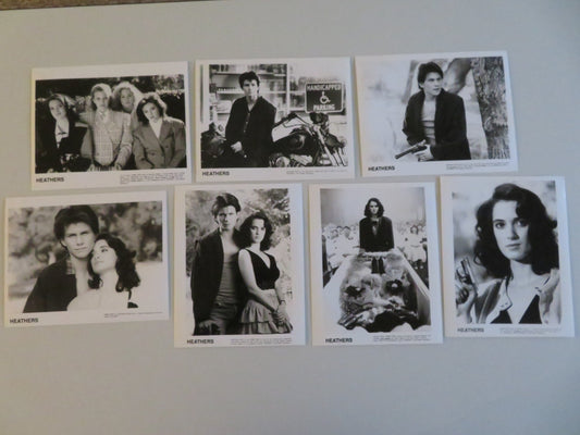 HEATHERS MOVIE STILL PHOTO LOT OF 7 WINONA RYDER CHRISTIAN SLATER 1989 - Rendezvous Cinema