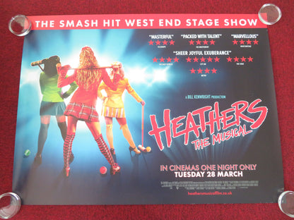 Heathers: The Musical UK Quad Rolled Poster Ailsa Davidson Simon Gordon 2022 Movie posters