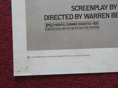 HEAVEN CAN WAIT FOLDED US ONE SHEET POSTER WARREN BEATTY JULIE CHRISTIE 1978 Movie posters