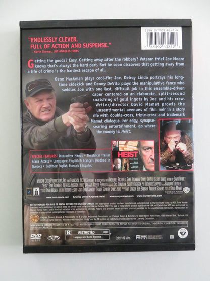Heist (DVD) Gene Hackman Danny DeVito 2001 Region 1 Movie posters