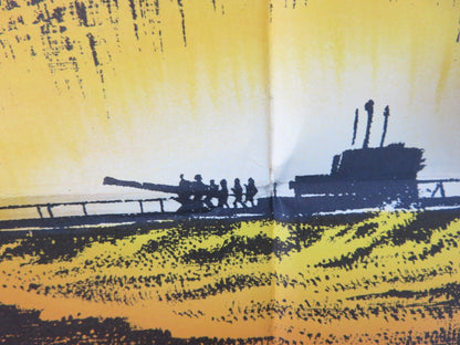 HELL AND HIGH WATER GERMAN A1 POSTER FOLDED RICHARD WIDMARK BELLA DARVI 1960S Rendezvous Cinema Movie posters