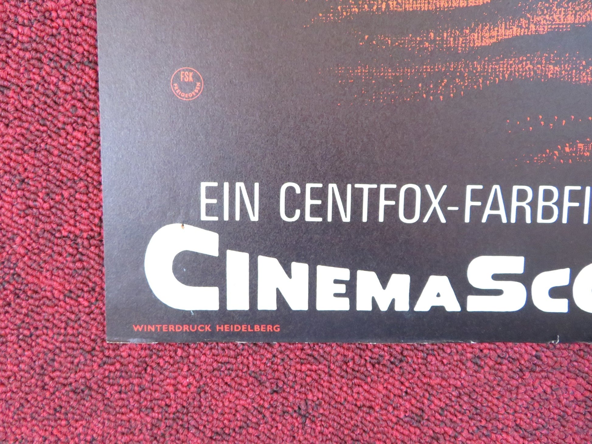 HELL AND HIGH WATER GERMAN A1 POSTER FOLDED RICHARD WIDMARK BELLA DARVI 1960S Rendezvous Cinema Movie posters