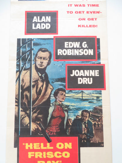 Hell on Frisco Bay US Insert Poster Alan Ladd Edward G. Robinson 1956 Movie posters