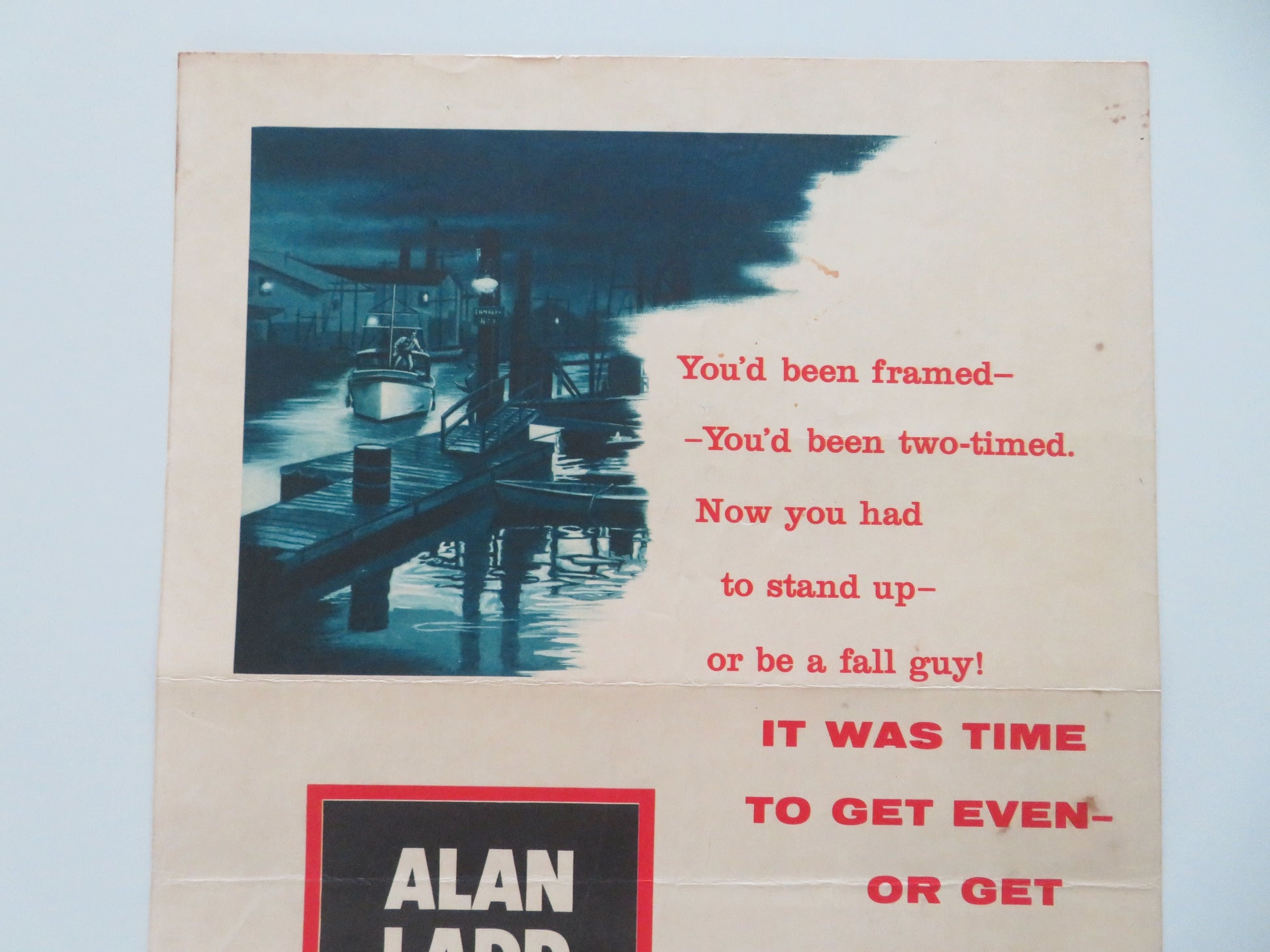 Hell on Frisco Bay US Insert Poster Alan Ladd Edward G. Robinson 1956 Movie posters