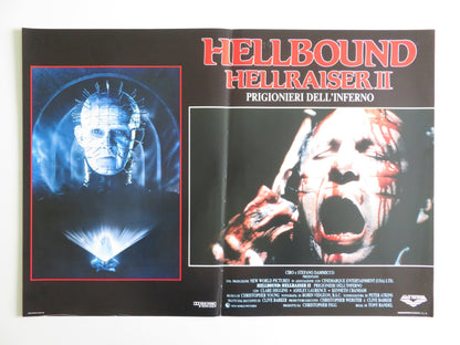 HELLBOUND: HELLRAISER II - A ITALIAN FOTOBUSTA POSTER HIGGINS BRADLEY 1988 Rendezvous Cinema Movie posters