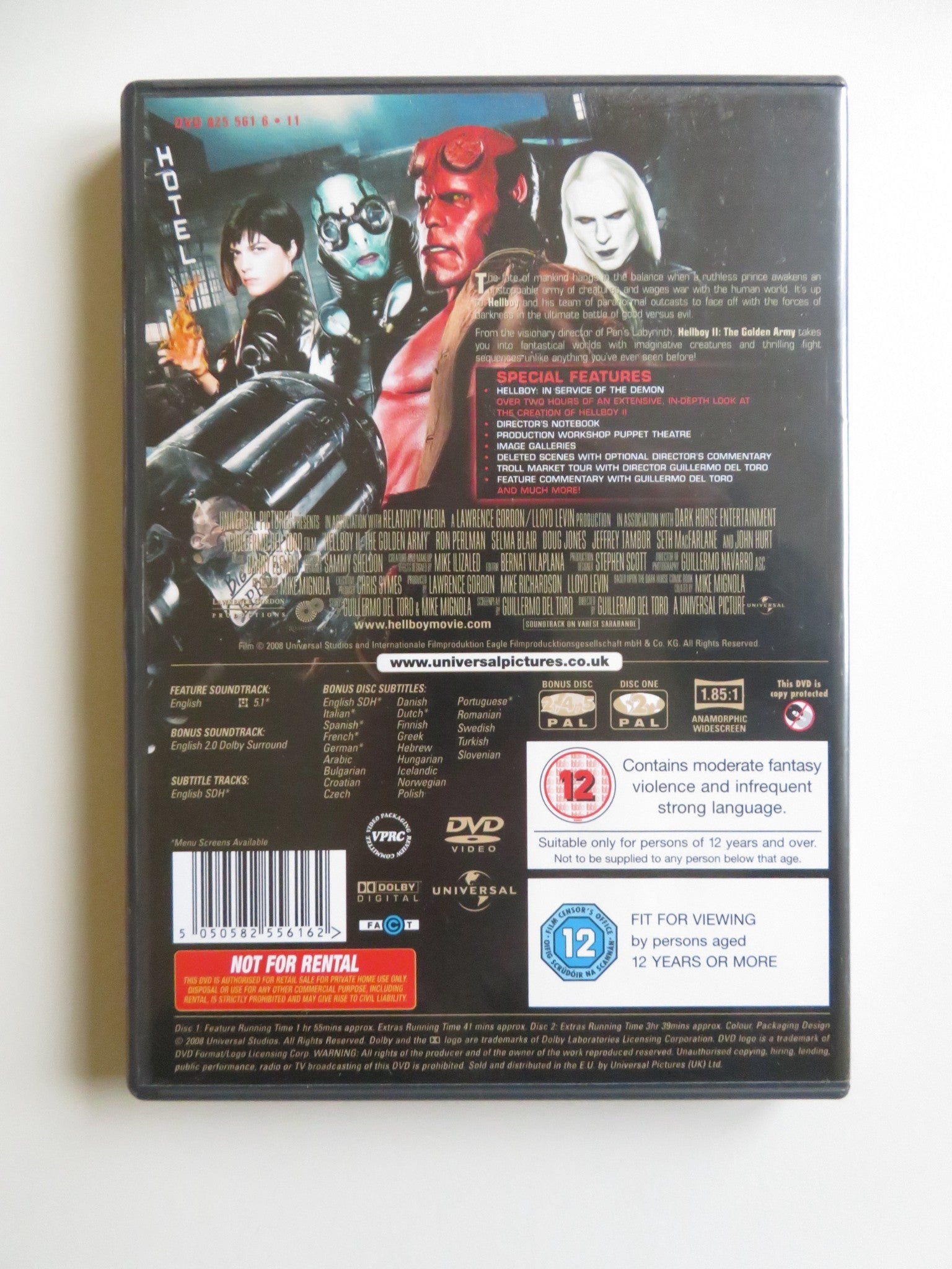 HELLBOY II: THE GOLDEN ARMY - 2 DISC SPECIAL EDITION (DVD) 2008 REGION 2, 4, 5 - Rendezvous Cinema