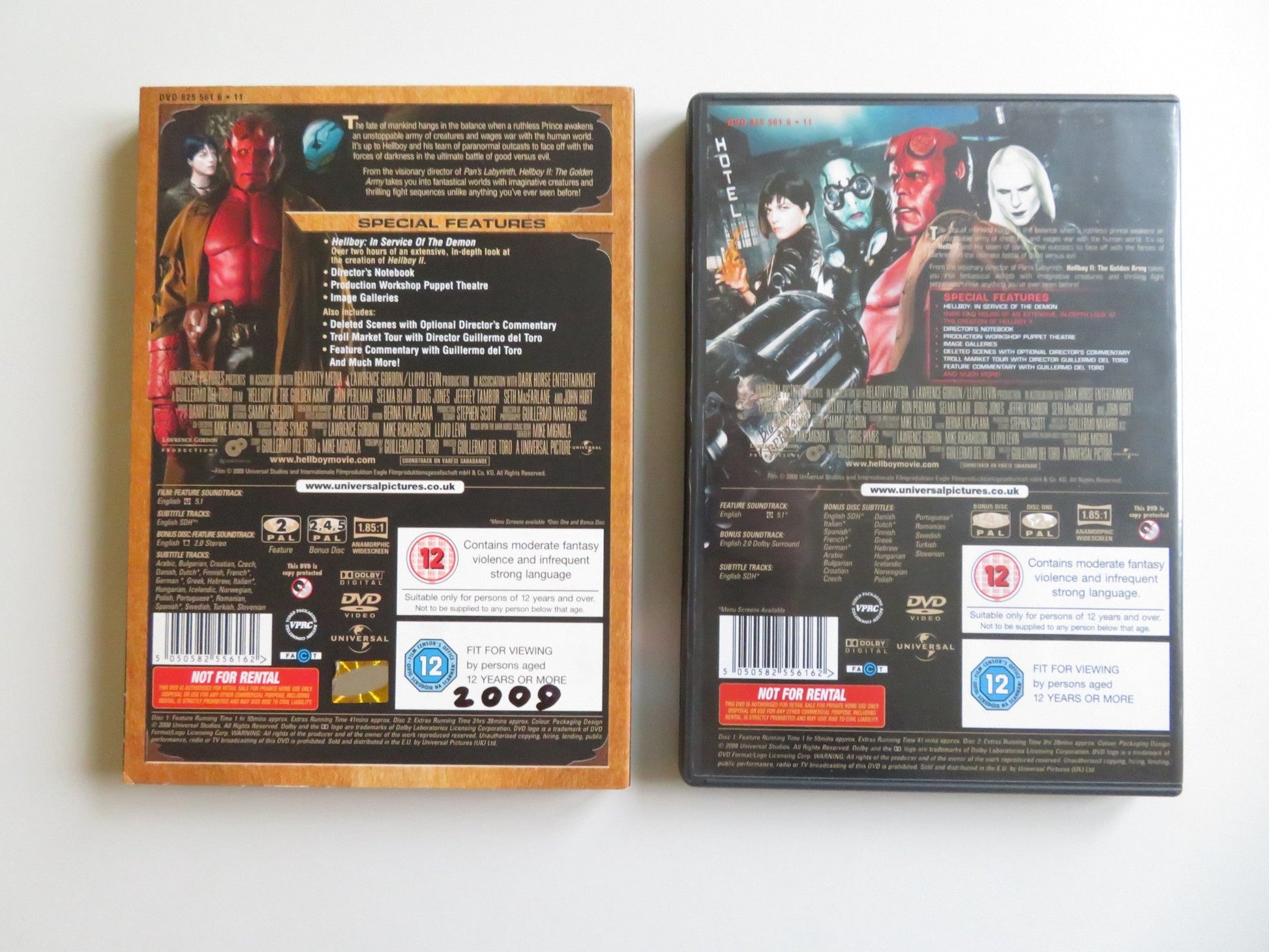 HELLBOY II: THE GOLDEN ARMY - 2 DISC SPECIAL EDITION (DVD) 2008 REGION 2, 4, 5 - Rendezvous Cinema
