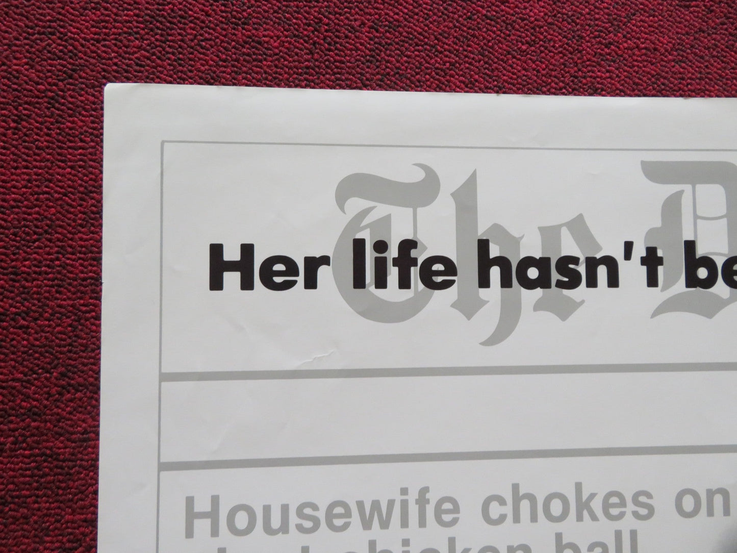 HELLO AGAIN FOLDED US ONE SHEET POSTER SHELLEY LONG GABRIEL BYRNE 1987 Rendezvous Cinema Movie posters