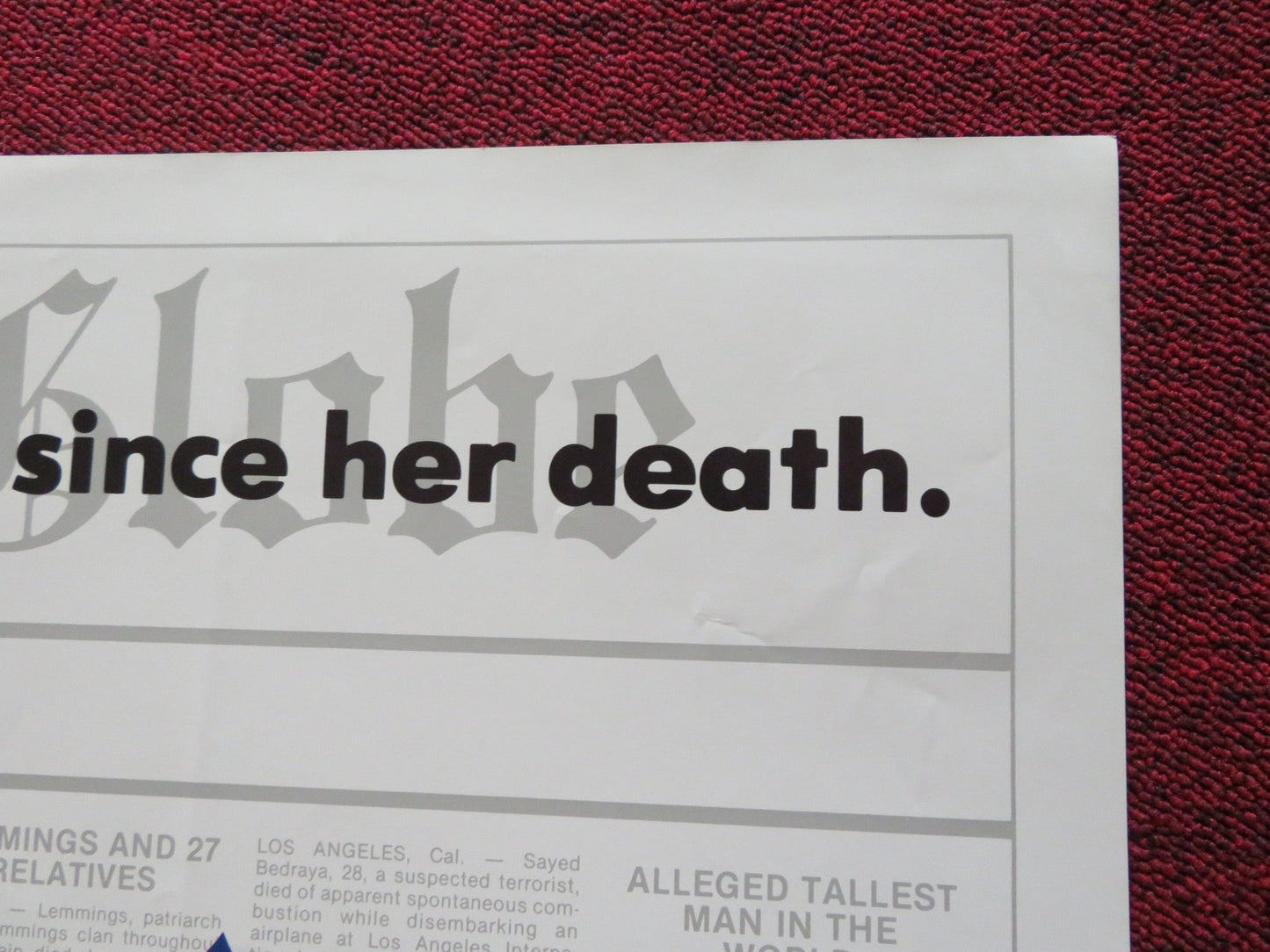 HELLO AGAIN FOLDED US ONE SHEET POSTER SHELLEY LONG GABRIEL BYRNE 1987 Rendezvous Cinema Movie posters